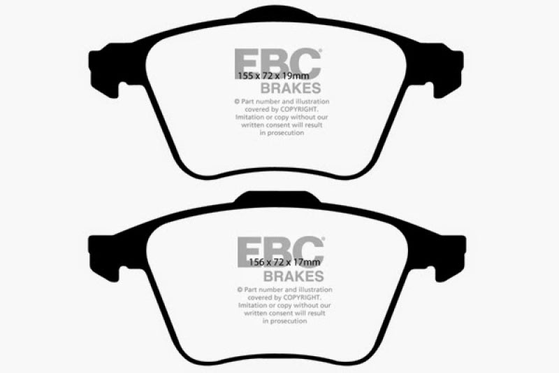 EBC DP21679 fits Volvo 08-10 S60 2.5 Turbo T5 Greenstuff Front Brake Pads