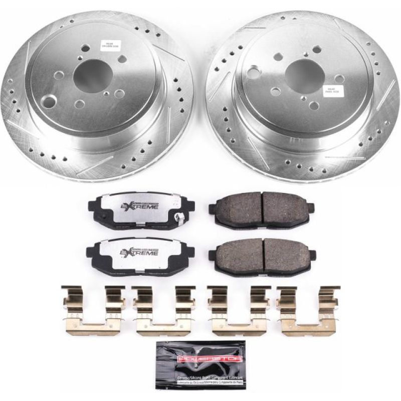 PowerStop K5883-26 13-16 fits Scion FR-S Rear Z26 Street Warrior Brake Kit