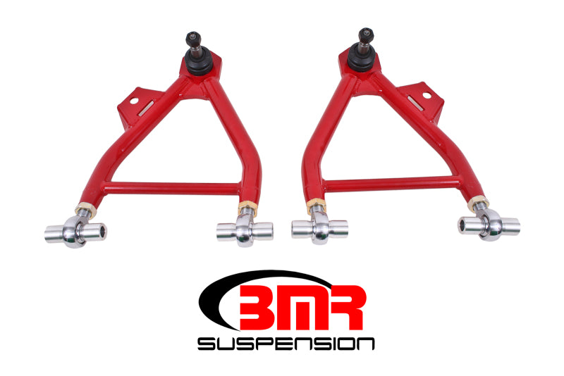 BMR AA045R Mustang Lower A-Arms (Coilover Only) w/ Adj. Rod End and Tall Ball Joint - Red