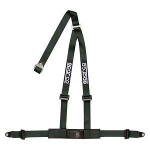SPARCO 04608BV1NR Belt 2 Inch Black 3Pt Bolt-In