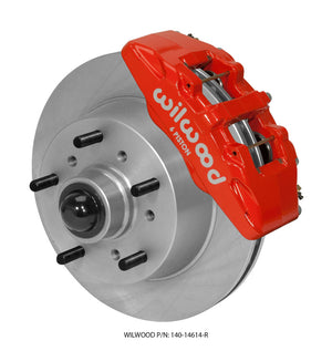 Wilwood 140-14614-R Dynapro 6 Front Kit 11.75 Rotor Red 68-72 fits Ford F100