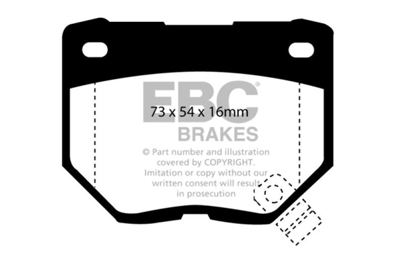 EBC DP2826 fits Nissan 98-03 Skyline (R34) 2.5 GT (200) Greenstuff Rear Brake Pads