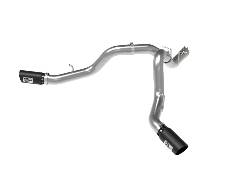 AFE 49-44126-B Bore-HD 4in 409SS DPF-Back Exhaust System w/Black Tip 20 fits GM