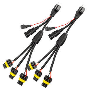 ORACLE Lighting 5831-504 Oracle Vector H4 Headlight Wiring Harness (Pair- Euro Export Model)