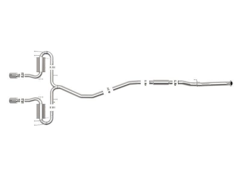 AFE 49-36624-P  3in 304 SS Cat-Back Exhaust System w/Polished Tips 17-21 fits H