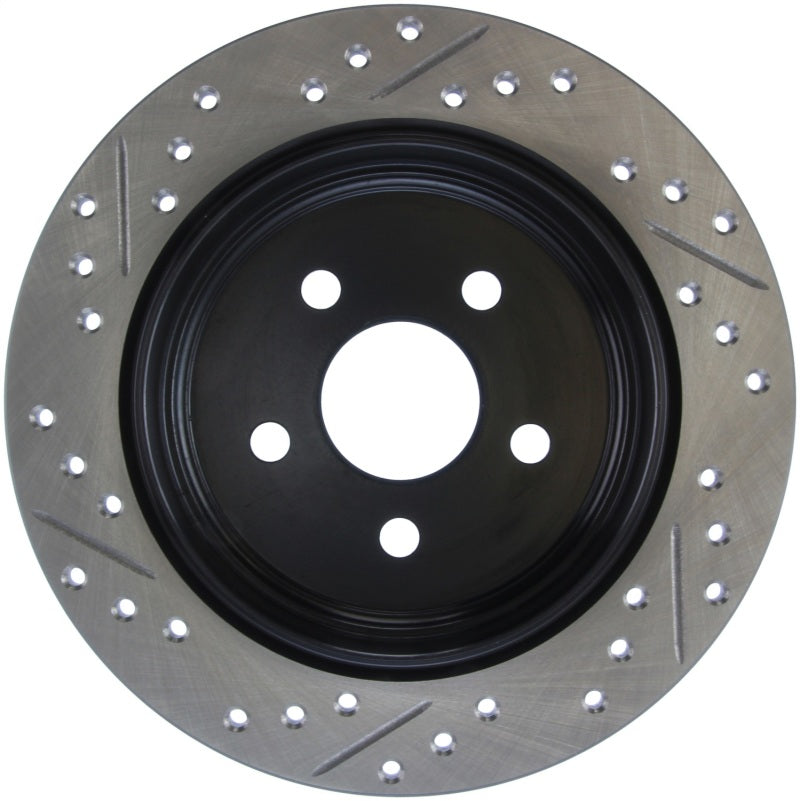 Stoptech 127.63054L 03-09 fits Chrysler PT Cruiser Tur / 03-05 Dodge Neon SRT-4 Rear Left Slotted & Drilled Rotor