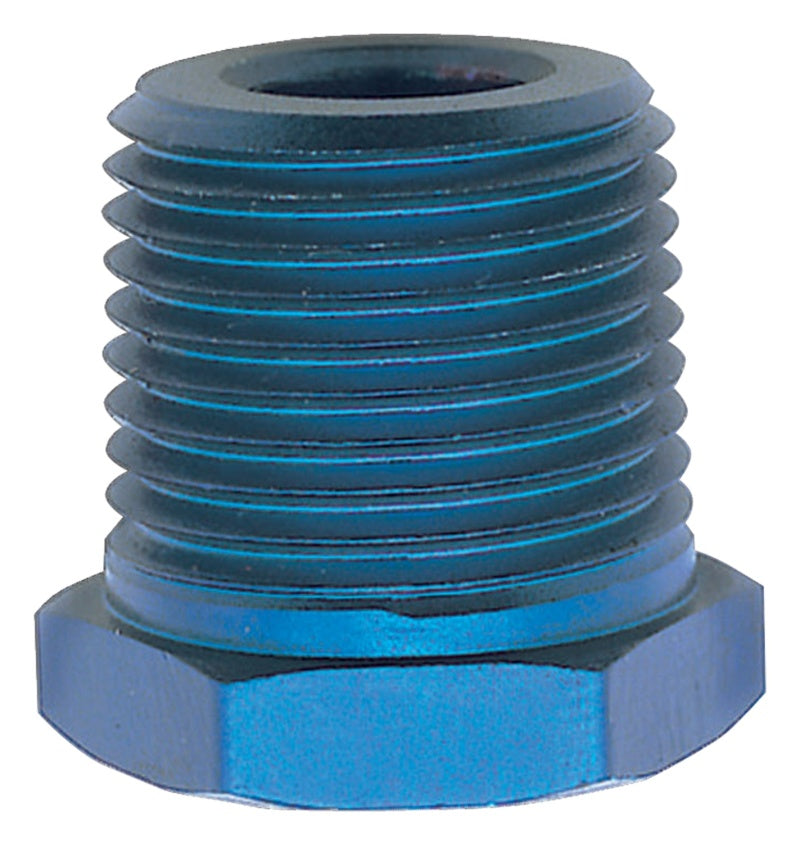 Russell 661640 Performance 1in Male to 3/4in Female Pipe Bushing Reducer (Blue)