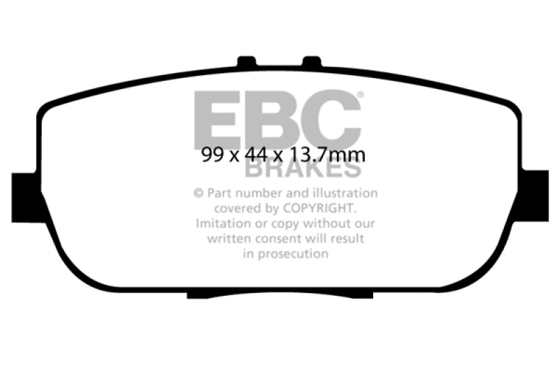 EBC DP21775 fits Mazda 06-15 Miata MX5 2.0 Greenstuff Rear Brake Pads