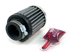 K&N Engineering RC-2540 K&N Universal Chrome Filter 1 1/8 inch FLG / 2 1/4 inch Bottom / 2 inch Top / 2.5 inch Height