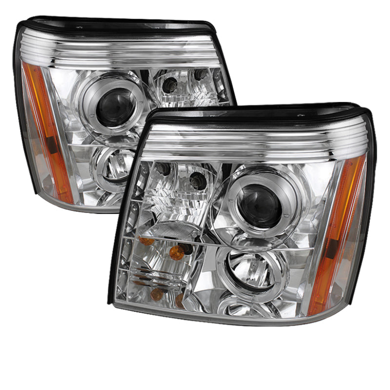 Spyder 5037930 fits Cadillac 02-06 Escalade Projector Halogen Model- LED Halo D