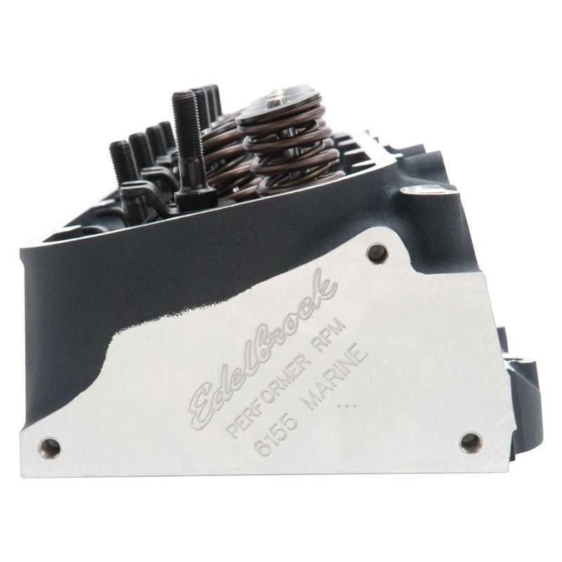 Edelbrock 61555 Cylinder Head BB Chevy Marine Performer RPM Rectangular Port Complete w/ Springs