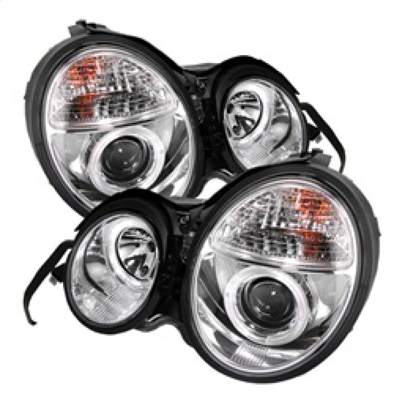 Spyder 5011282 fits Mercedes Benz E-Class Projector Headlights LED Halo Chrm PR