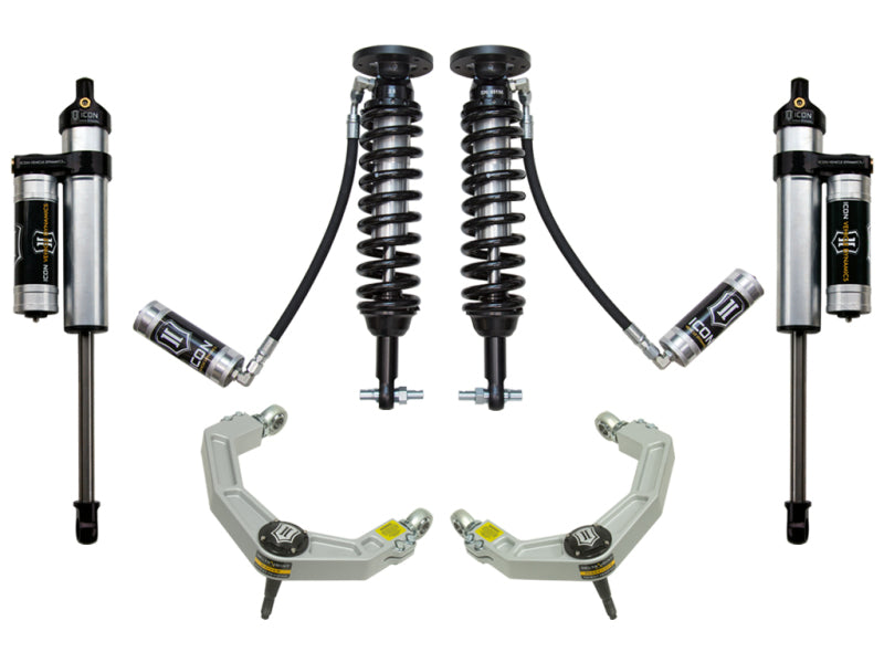 ICON K93074 2014 fits Ford F-150 2WD 1.75-2.63in Stage 4 Suspension System w/Billet Uca