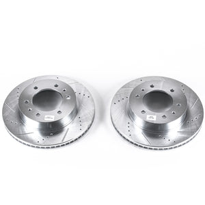 PowerStop fits Hummer 06-10 H3 Front Evolution Drilled & Slotted Rotors - Pair