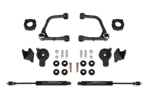 Fabtech K7089M 2022 fits Tundra 4WD 3in UCA Kit w/Uniballs & Fr Shk Spcrs & Rr Air Bag Spcrs & Rr Stealth Shock