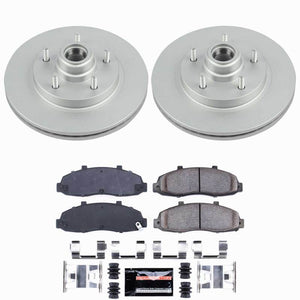 Power Stop 97-00 Ford F-150 Front Z23 Coated Brake Kit