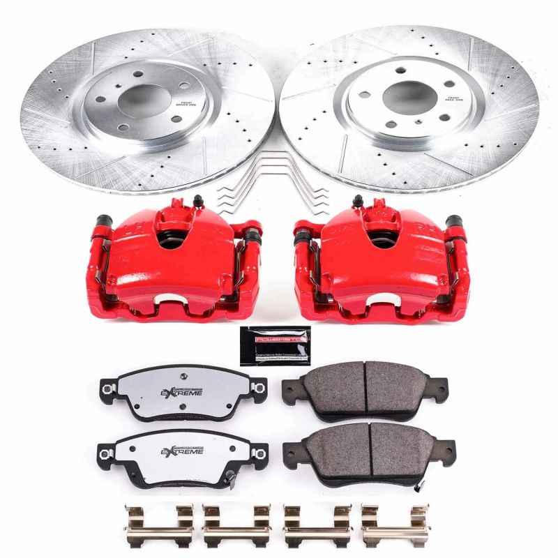 Power Stop KC3022B-26 14-15 fits Infiniti Q60 Front Z26 Street Kit w/Cals