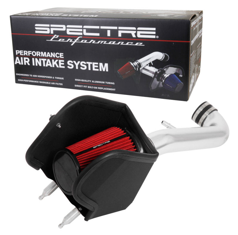 Spectre 9089 2018 fits Jeep Wrangler V6-3.6L F/I Air Intake Kit - Polished w/Red Filter