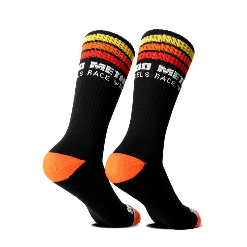 Method AP-M0003 Classic Stripes Logo Performance Socks - Black