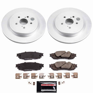 Power Stop 16-22 Lexus RX350 Rear Z23 Coated Brake Kit