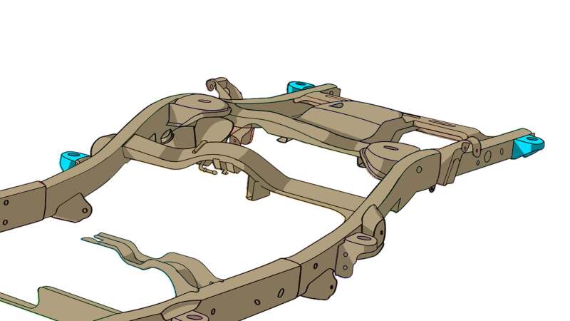 RustBuster RB7416 Rust Buster Avalanche/fits Suburban/Yukon Rear Body Frame Mount
