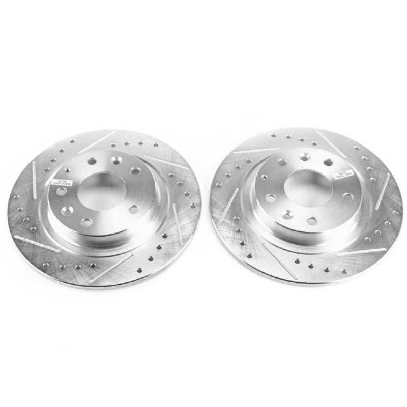 PowerStop fits Mazda 16-18 CX-3 Rear Evolution Drilled & Slotted Rotors - Pair