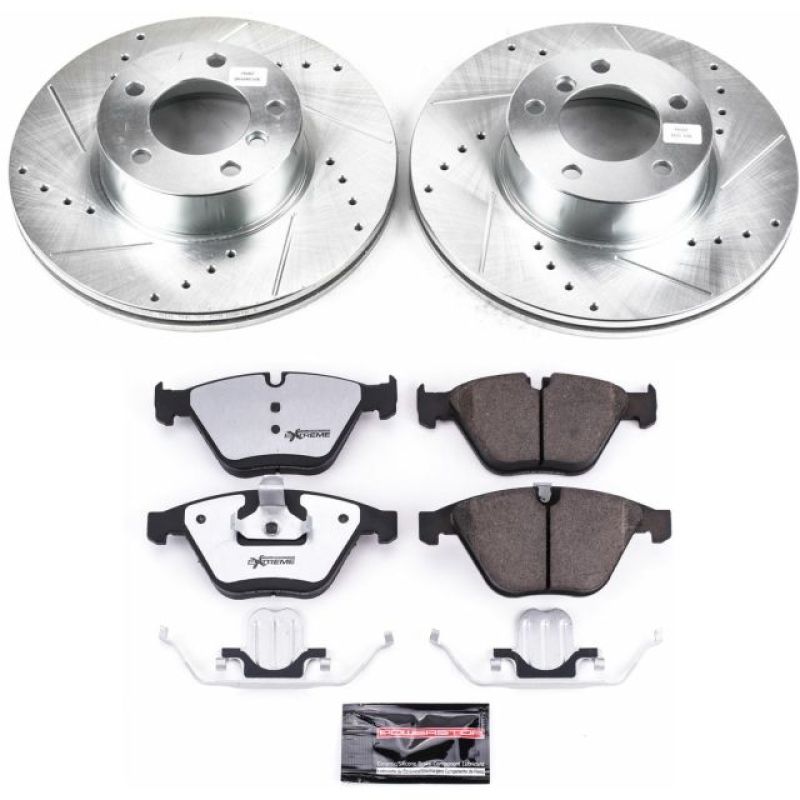 PowerStop K4677-26 08-10 fits BMW 328i Front Z26 Street Warrior Brake Kit