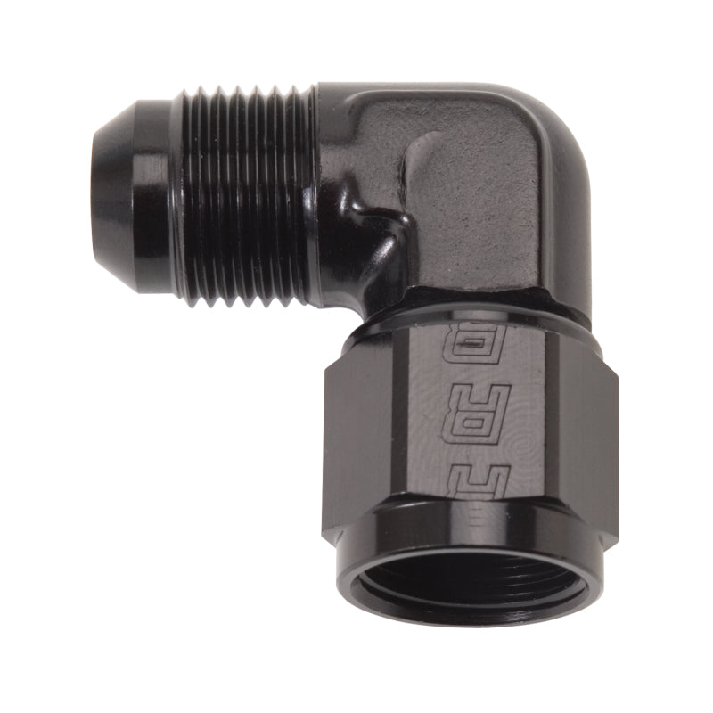 Russell 614807 Performance -8 AN 90 Degree Male AN to Female AN Fitting (Black)
