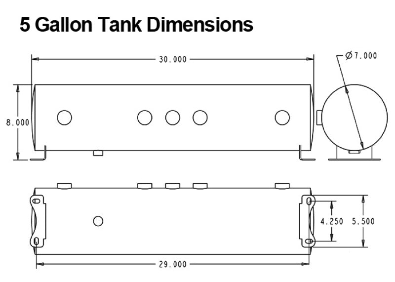 Ridetech 30154100 5 Gallon 4-Way Analog Air Ride Compressor Leveling System