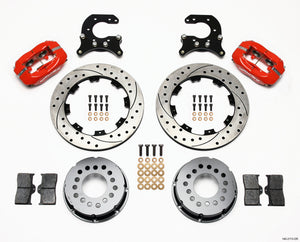 Wilwood 140-2113-DR fits Forged Dynalite P/S Rear Kit Drilled Red Small fits Fo