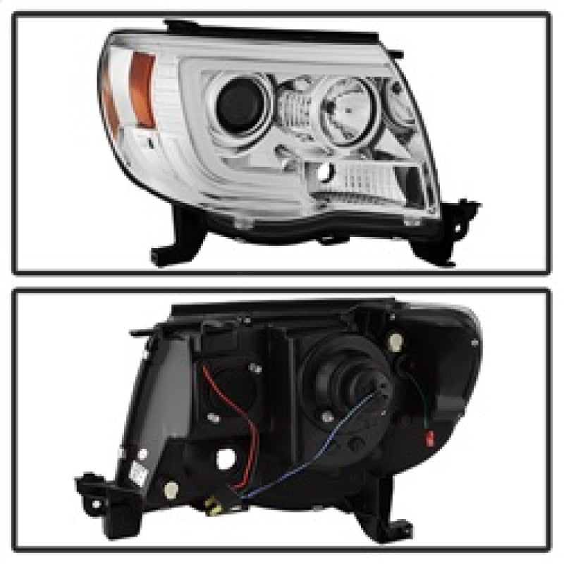 Spyder 5084668 fits Toyota 05-11 Tacoma Projector Headlights - Light Bar DRL -