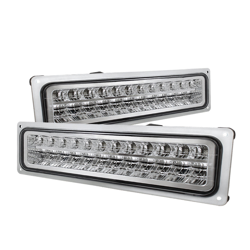 Xtune 5017352 fits Chevy 88-98 C10 LED Bumper Lights Chrome CPL-CCK94-LED-C