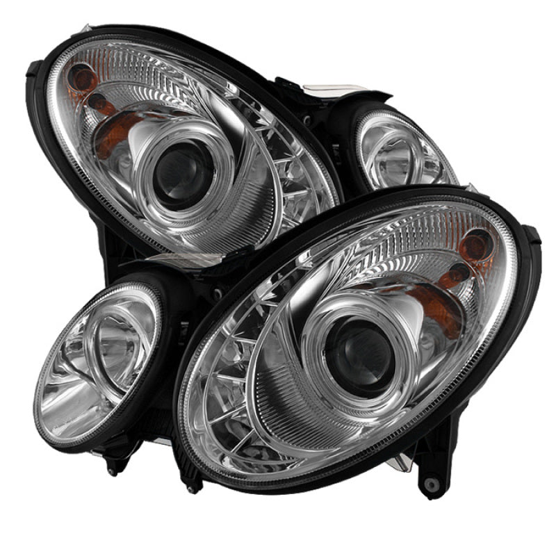Spyder 5029355 fits Mercedes Benz E-Class Projector Headlights Halogen - DRL Ch