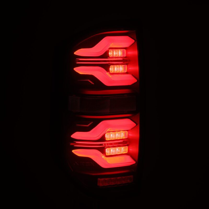 AlphaRex 672030 14-21 fits Toyota Tundra LUXX LED Taillights Alpha Blk w/Acti