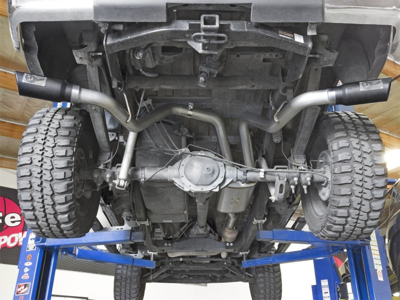 AFE 49-44071-B orce-Xp 3in CB SS Dual Exhaust w/Black Tips 09-16 fits GM Silver