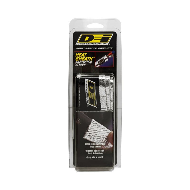 DEI  10403 Heat Sheath 3/4in x 3ft - Aluminized Sleeving - Sewn Edge