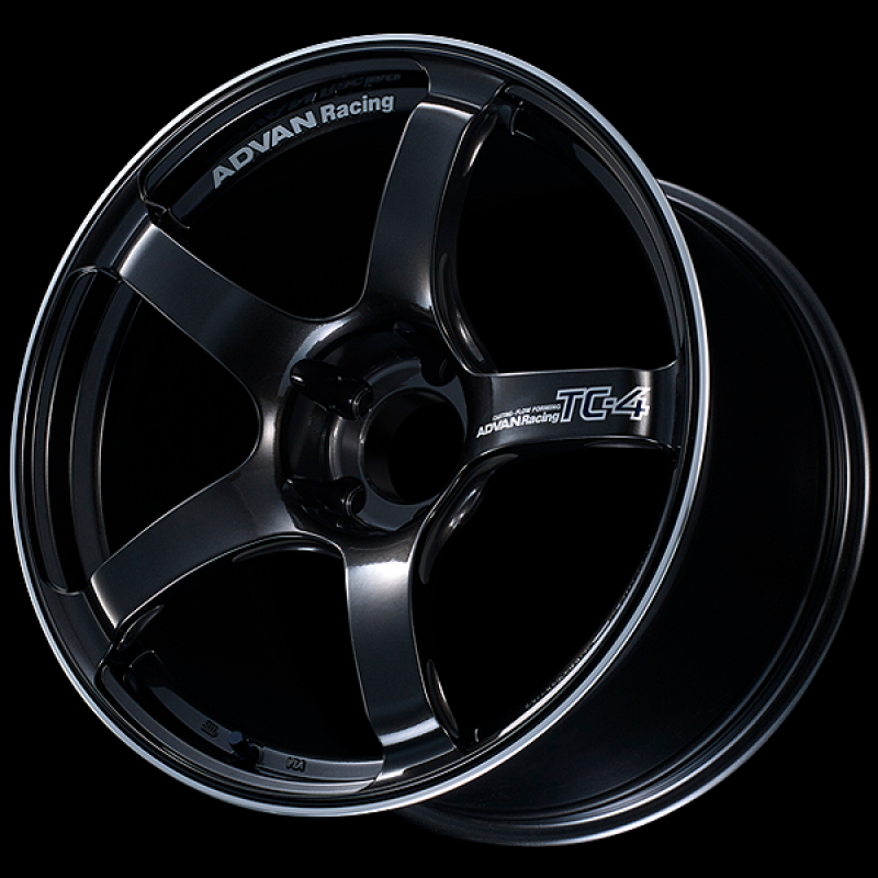 Advan YAD8G42MBGR TC4 18x8.0 / +42 Offset / 5x112 / 66.5mm Bore / Black Gunmetallic and Ring