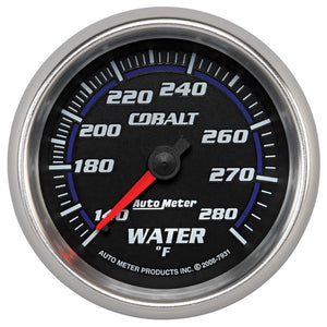 AutoMeter 7931 Autometer Cobalt 66.7mm 140-280 degree F. Water Temprature Gauge