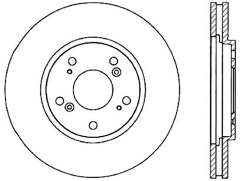 Stoptech 126.40029CSR fits Acura NSX Cryo Slotted Rear Right Sport Brake Rotor