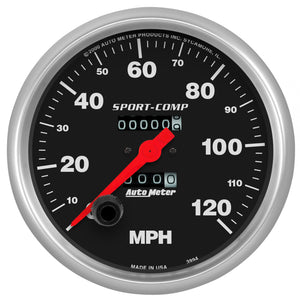 AutoMeter 3994 Autometer 5in 0-120 MPH Mechanical Sport-Comp Speedometer