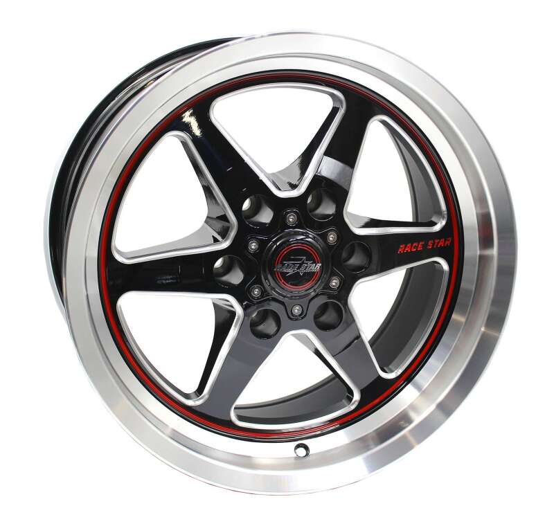 Race Star 93-795752BM 93 Truck Star 17x9.5 6x135 BC 6.18BS Black/Machined Black Wheel