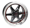 Race Star 93-795752BM 93 Truck Star 17x9.5 6x135 BC 6.18BS Black/Machined Black Wheel