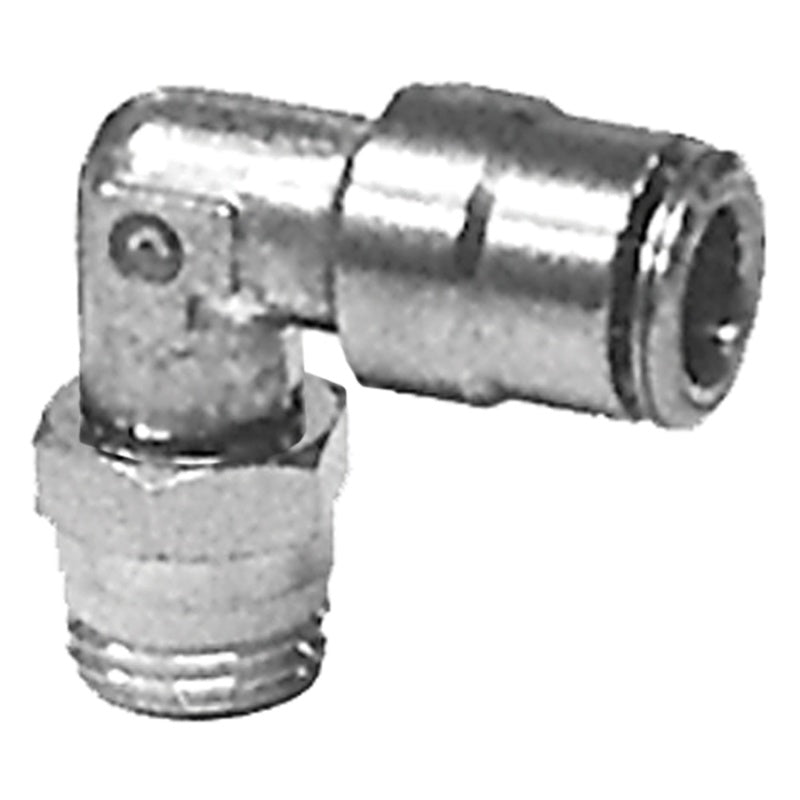 Firestone 3282 Male (3/8in. Tubing) 1/2 NPT 90 Degree Elbow Swivel Air Fitting - 25 Pack (WR17603282)