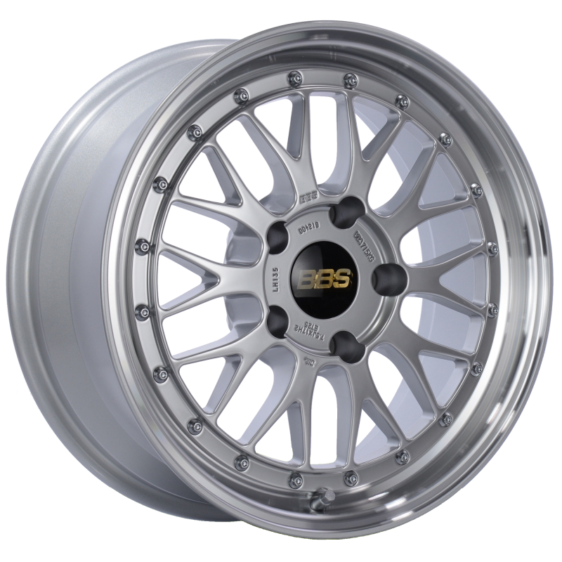 BBS LM135DSPK LM 17x7.5 5x130 ET28 CB71.6 Diamond Silver Center Diamond Cut Lip Wheel