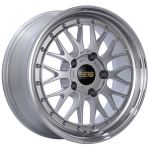 BBS LM135DSPK fits LM 17x7.5 5x130 ET28 CB71.6 Diamond Silver Center Diamond Cut Lip Wheel