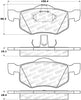 Stoptech 308.0843 Street Brake Pads