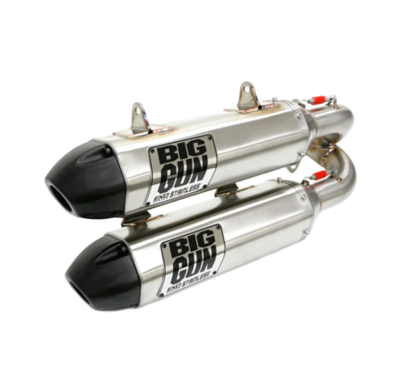 Big 14-7863 Gun 15-23 fits Polaris RZR 900/TRAIL EXO Stainless Dual Full Syst Exhaust