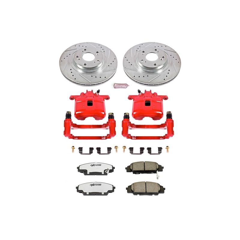 PowerStop KC2439 26 fits Acura RSX Front Z26 Street Warrior Brake Kit w/Calipers