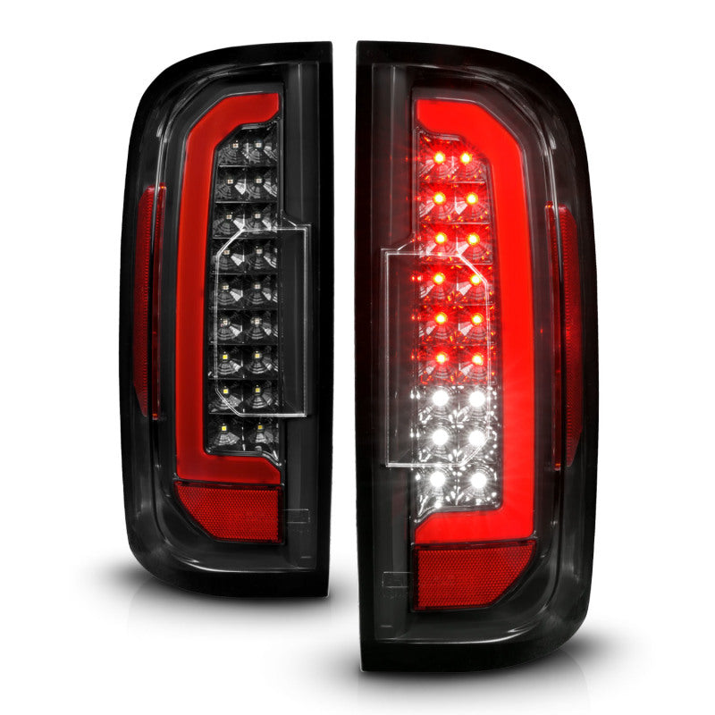 ANZO 311434 fits GMC 15-21 Canyon Full LED Taillights w/ Red Lightbar Black Housing/Clear Lens