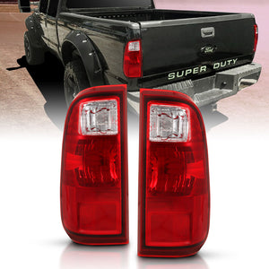ANZO 311305 2008-2016 fits Ford F-250 Taillight Red/Clear Lens (OE Replacement)